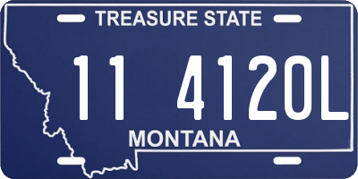 MT license plate 114120L