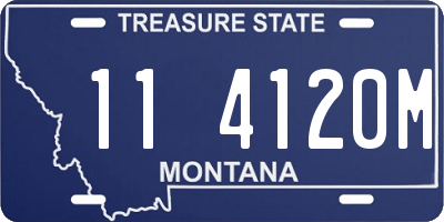 MT license plate 114120M