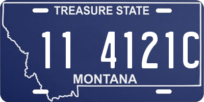 MT license plate 114121C