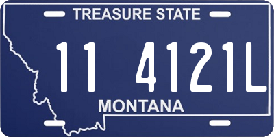 MT license plate 114121L