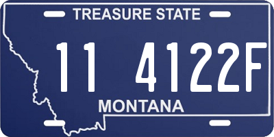 MT license plate 114122F