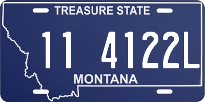 MT license plate 114122L