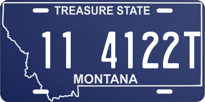 MT license plate 114122T