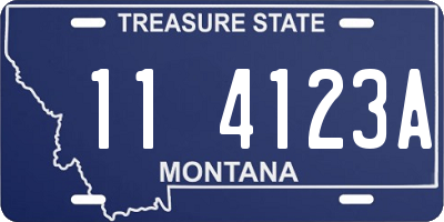 MT license plate 114123A