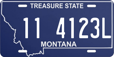 MT license plate 114123L