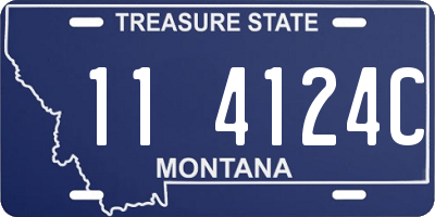 MT license plate 114124C