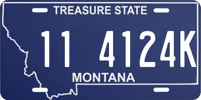 MT license plate 114124K