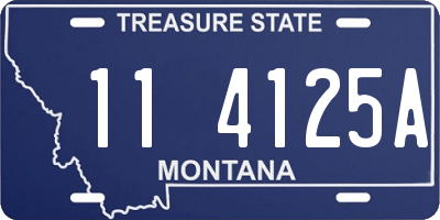 MT license plate 114125A