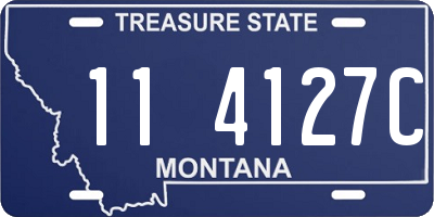 MT license plate 114127C