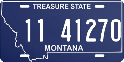 MT license plate 114127O