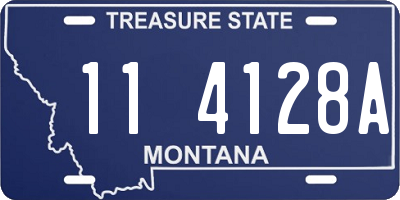 MT license plate 114128A