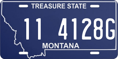 MT license plate 114128G