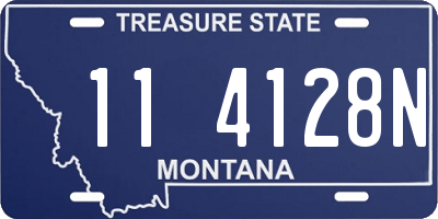 MT license plate 114128N