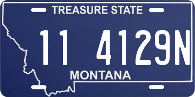 MT license plate 114129N