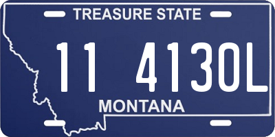 MT license plate 114130L