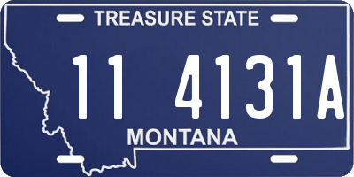 MT license plate 114131A