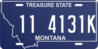 MT license plate 114131K