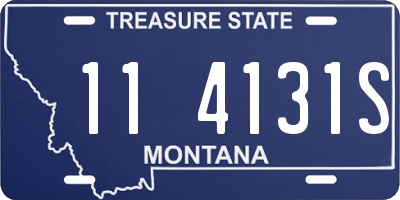 MT license plate 114131S