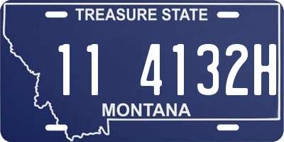 MT license plate 114132H