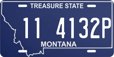 MT license plate 114132P