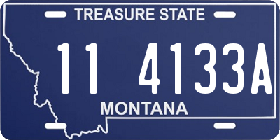 MT license plate 114133A