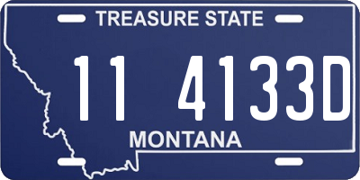 MT license plate 114133D