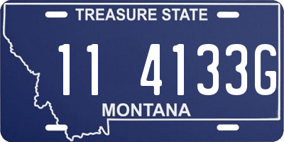 MT license plate 114133G