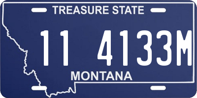 MT license plate 114133M