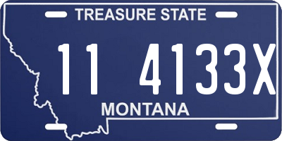 MT license plate 114133X