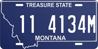 MT license plate 114134M