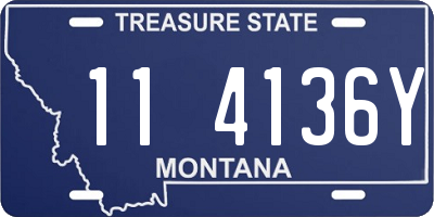 MT license plate 114136Y