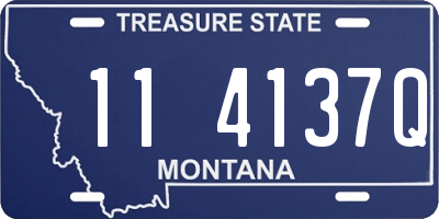 MT license plate 114137Q