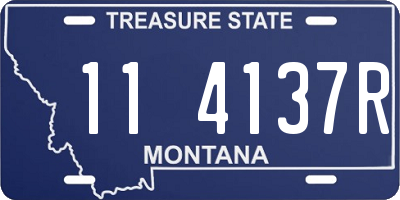 MT license plate 114137R