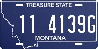 MT license plate 114139G