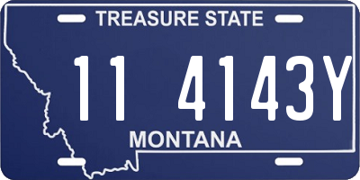 MT license plate 114143Y