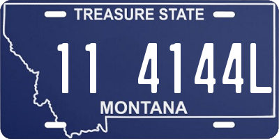 MT license plate 114144L