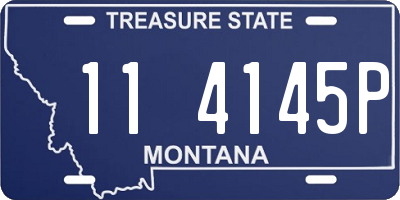 MT license plate 114145P