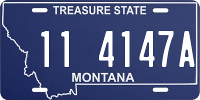 MT license plate 114147A