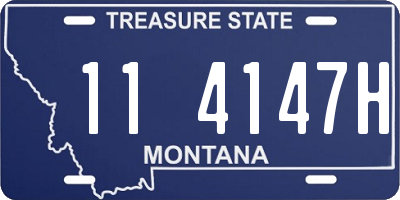 MT license plate 114147H