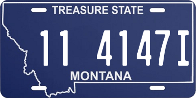 MT license plate 114147I