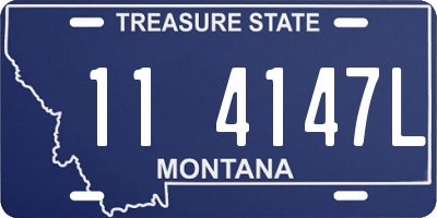 MT license plate 114147L