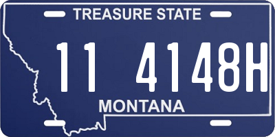 MT license plate 114148H