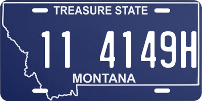 MT license plate 114149H