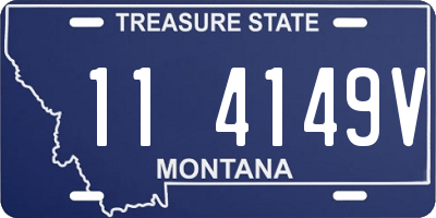 MT license plate 114149V