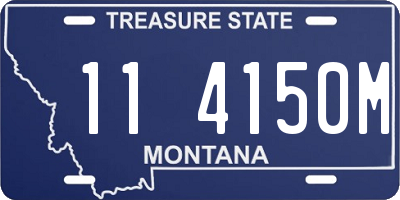 MT license plate 114150M