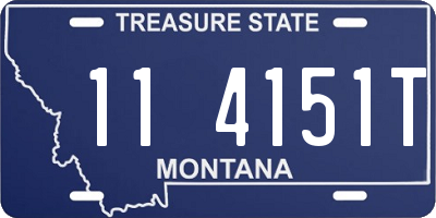 MT license plate 114151T