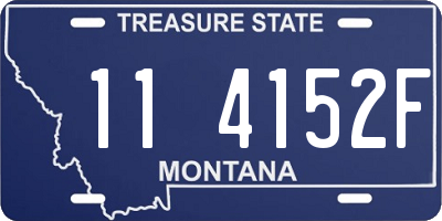 MT license plate 114152F