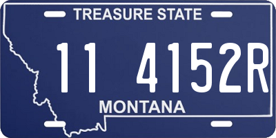 MT license plate 114152R