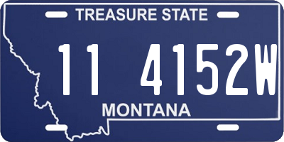 MT license plate 114152W