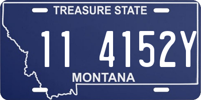 MT license plate 114152Y